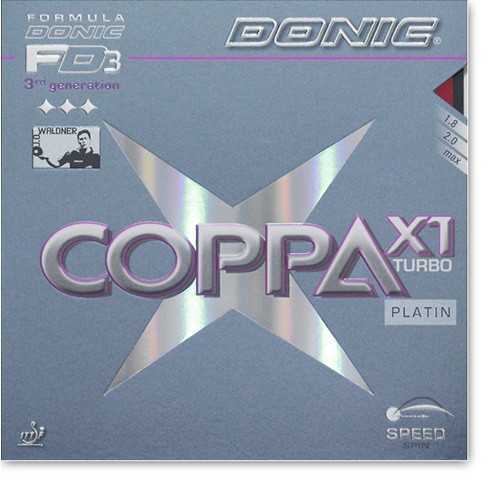 DONIC Coppa X1 Turbo Platin *Aktionspreis*