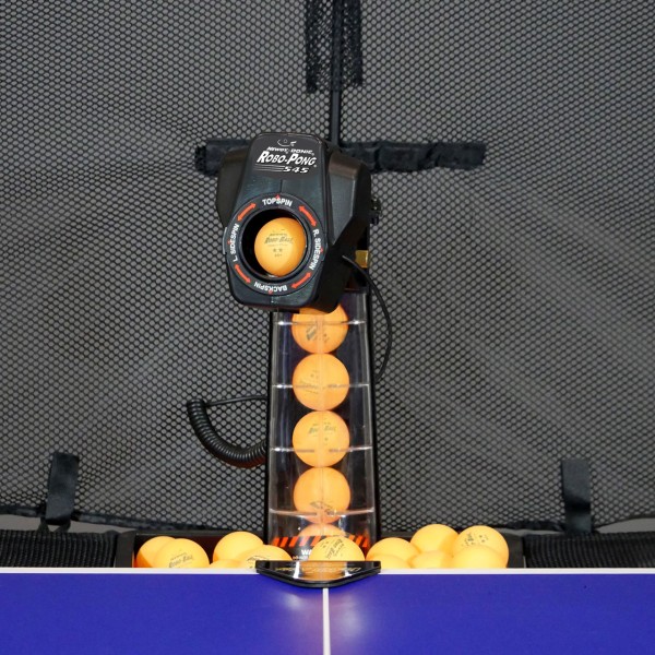 DONIC NEWGY Robo-Pong 545 mit Versa Ballfangnetz inkl. 48 Coach P40+ ** Bälle